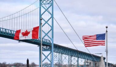 U.S. transport numbers show sharp plunge in Canadian travel amid trade war - National