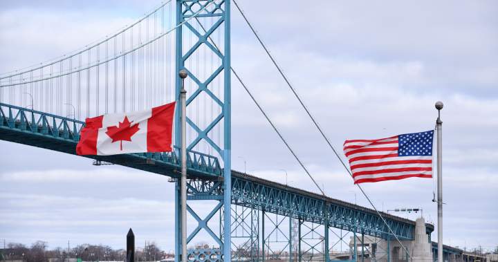 U.S. transport numbers show sharp plunge in Canadian travel amid trade war - National