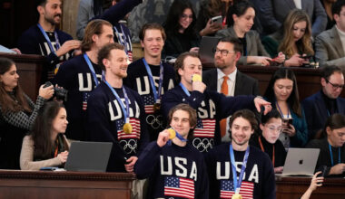 U.S men's hockey team feted at State of the Union; Hellebuyck to receive Presidential Medal of Freedom