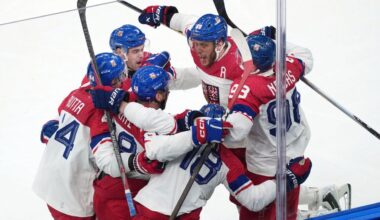 Czechia had six men on ice during Ondrej Palat goal vs. Canada