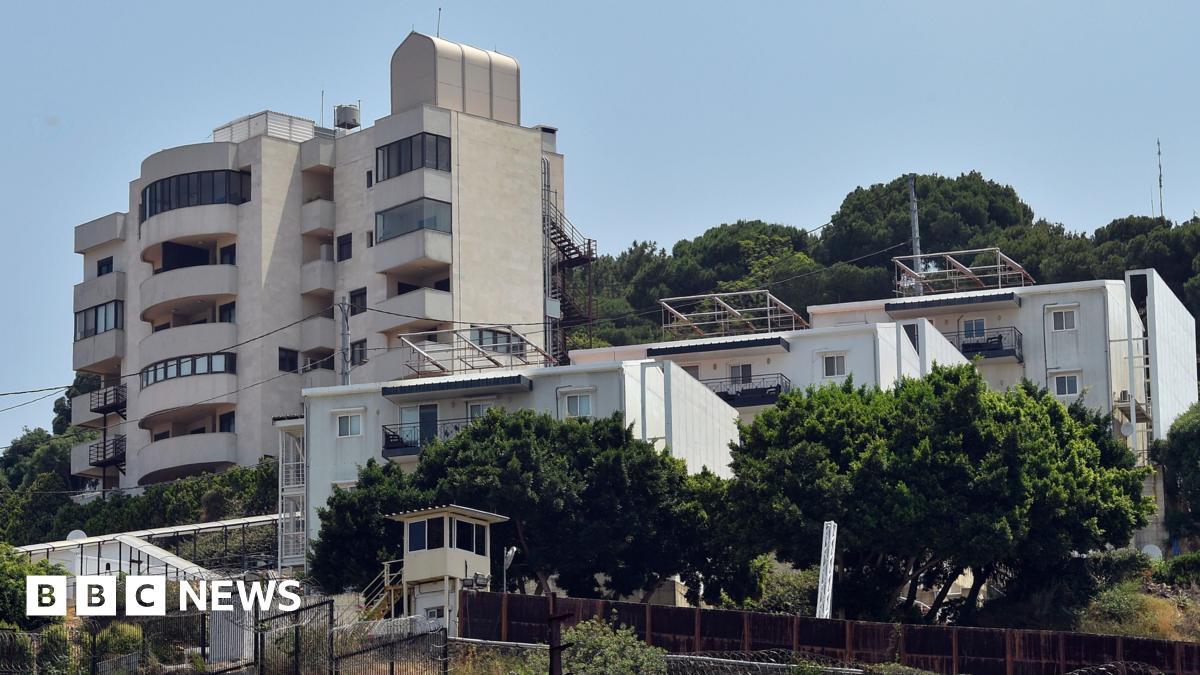 An external view shows part of the US Embassy in Awkar, a northern suburb of Beirut, Lebanon, 05 June 2024.