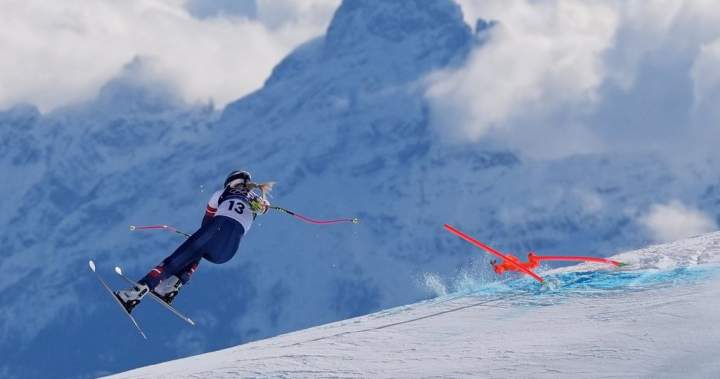 Lindsey Vonn crashes in Winter Olympic downhill, taken away by helicopter - National