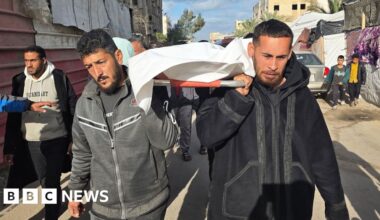 Israeli strikes kill 20 in Gaza, hospitals say, after soldier wounded by gunfire - BBC