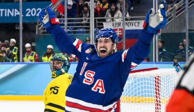 U.S. men's hockey throttles Slovakia, locks in gold medal match with Canada