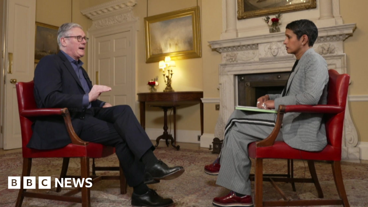 Prime Minister Sir Keir Starmer is interviewed by Naga Munchetty in Downing Street.
