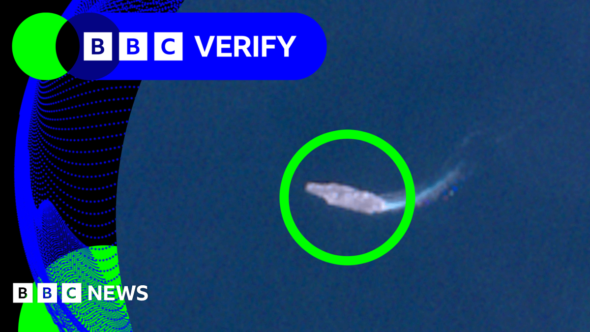 BBC Verify: Satellite image confirms US aircraft carrier off Oman as pressure builds on Iran