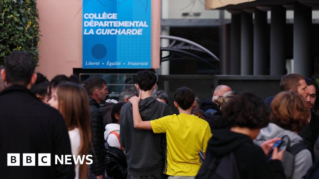France teacher fighting for life after knife attack by pupil - BBC