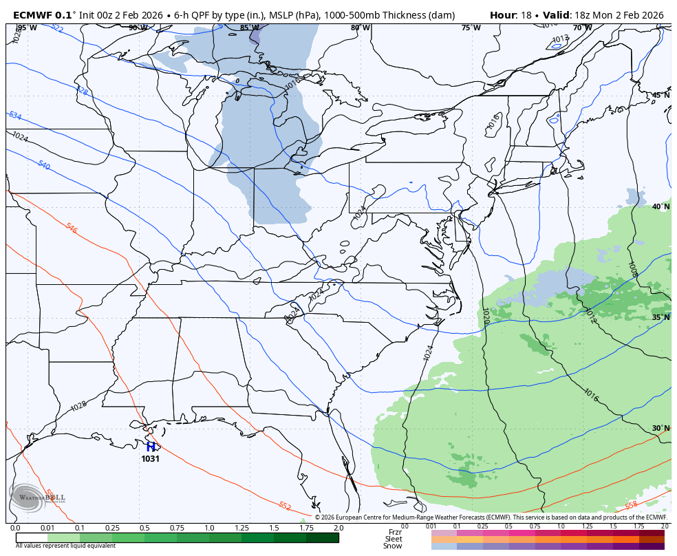 February 2 weather forecast snow Wednesday
