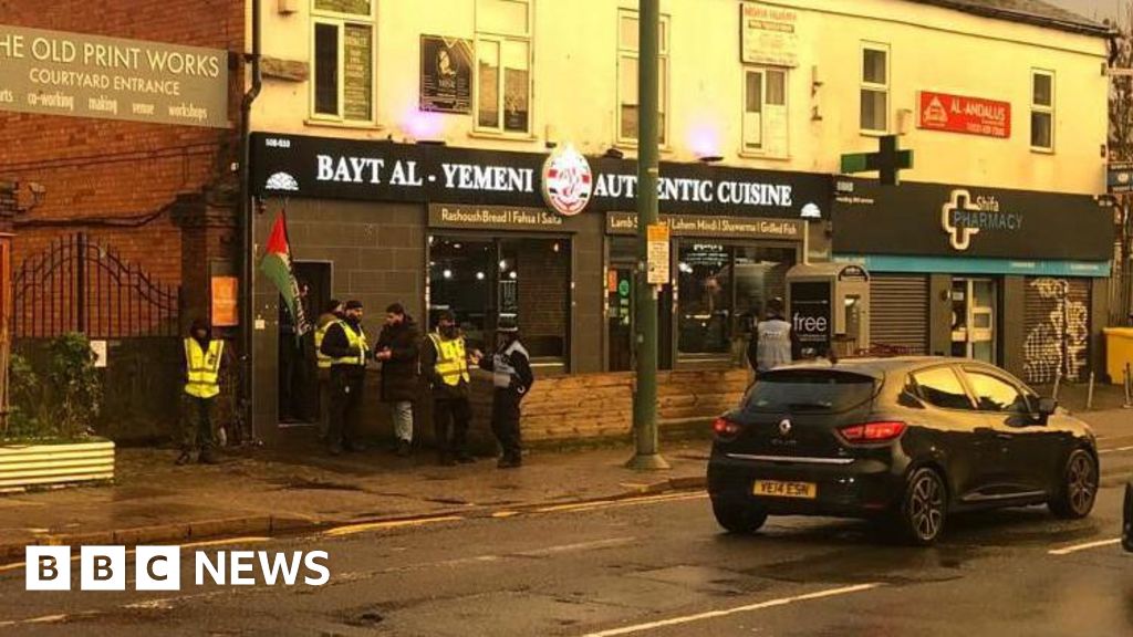 Two arrests as police target anti-Zionist event in Birmingham - BBC
