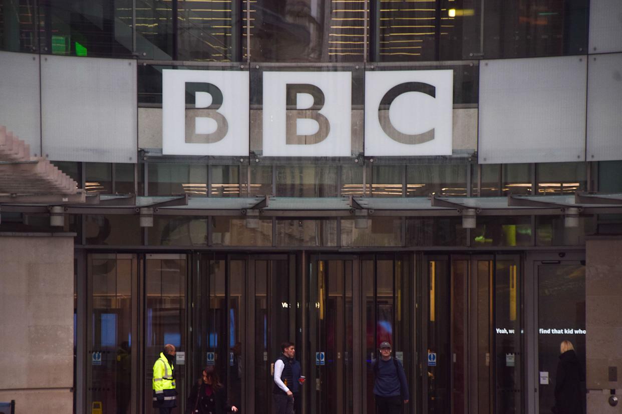 London, UK. 14th November 2025. General view of Broadcasting House, the BBC headquarters in central London, as reports state that another programme, Newsnight, also featured the controversial edit of the speech Trump gave before the Capitol riots on 6 January 2021. BBC has issued an apology to Trump but will refuse to pay the 1-billion-dollar damages claimed by Trump over the edit shown in the programme Panorama. Director General Tim Davie and BBC News CEO Deborah Turness resigned following accusations of bias and the controversy surrounding the edited speech. Credit: Vuk Valcic/Alamy Live New