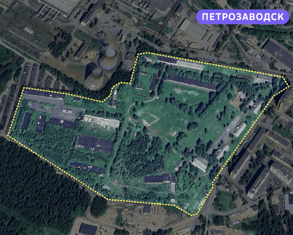 Abandoned Soviet-era military compound in Petrozavodsk, now enclosed and partially overgrown. (Photo: Juha Rissanen / Yle)