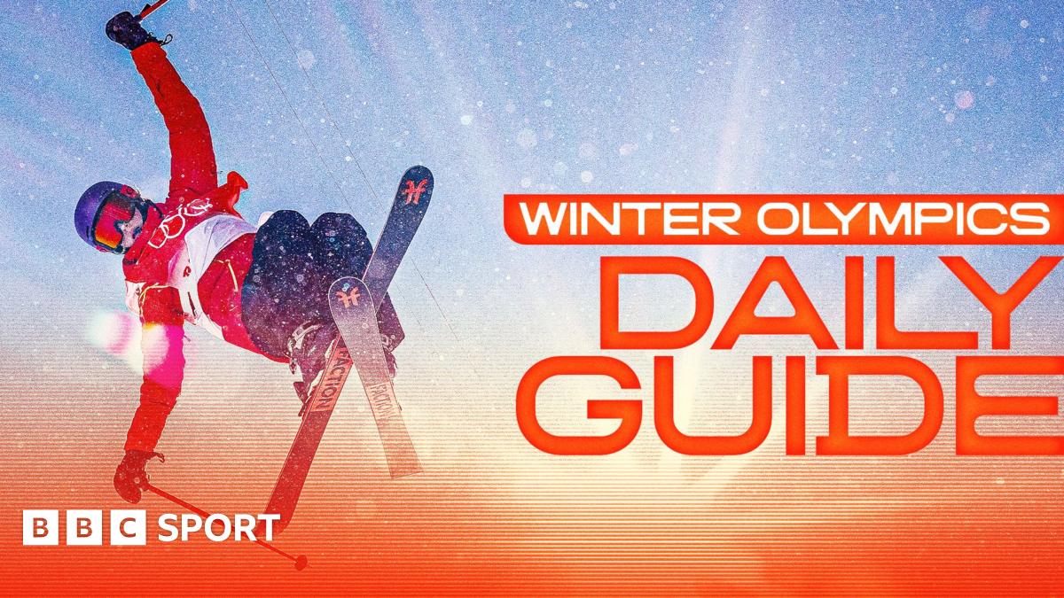Winter Olympics daily guide graphic