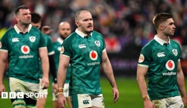 Ireland players dejected