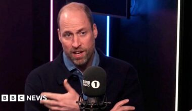 Prince William shares personal message on mental health and male suicide