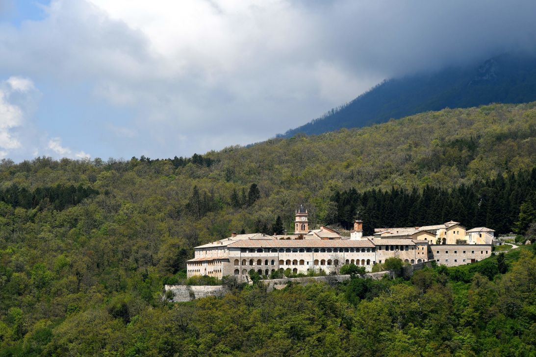 The Trisulti Monastery Certosa di Trisulti in Collepardo on May 2, 2019.