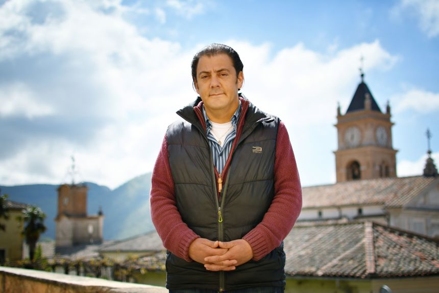 Director of the Dignitatis Humanae Institute Benjamin Harnwell at the Trisulti Monastery Certosa di Trisulti in Collepardo on May 2, 2019. Harnwell was behind a would-be