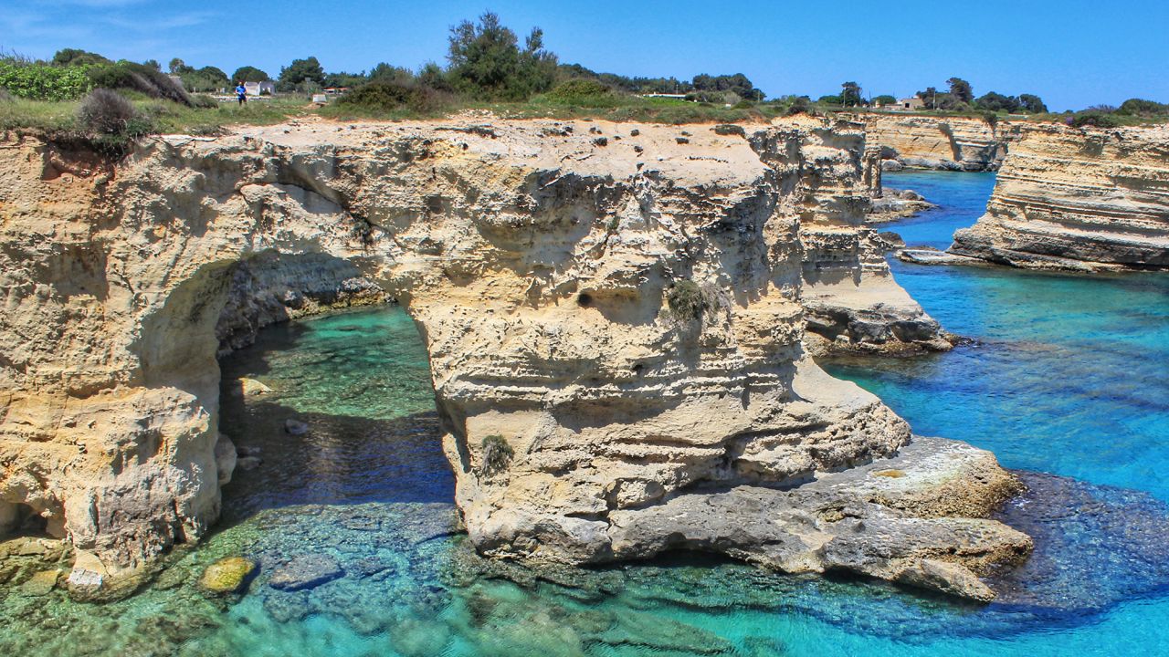 The stone arch on the coast of Salento