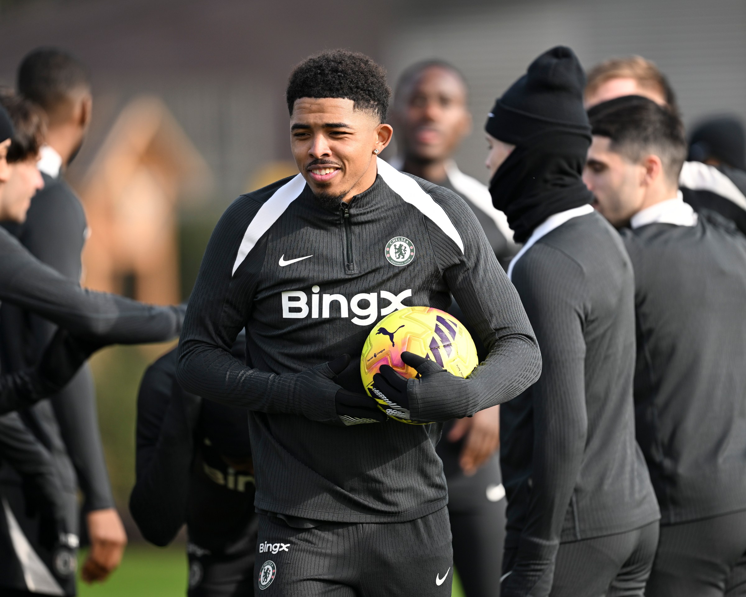 COBHAM, ENGLAND - FEBRUARY 9: Wesley Fofana of Chelsea during a training session at Chelsea Training Ground on February 9, 2026 in Cobham, England. (Photo by Darren Walsh/Chelsea FC via Getty Images)