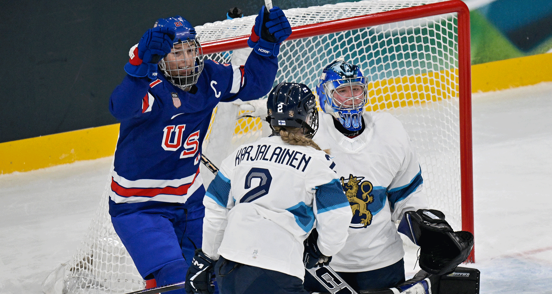 Hilary Knight ties U.S. Olympic goals record in Finland shutout