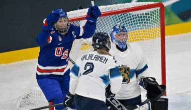 Hilary Knight ties U.S. Olympic goals record in Finland shutout