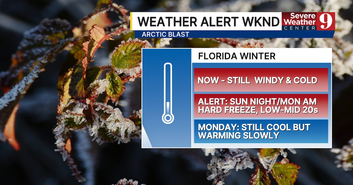 Central Florida Freeze Warning & Extreme Cold Through Monday