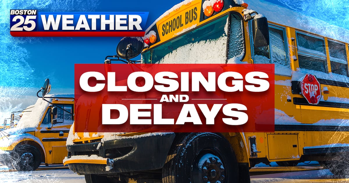 Some Mass. schools announce Monday closures ahead of major nor’easter – Boston 25 News