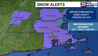 Winter storm watch, advisory issued for parts of Mass. ahead of weekend snow – Boston 25 News