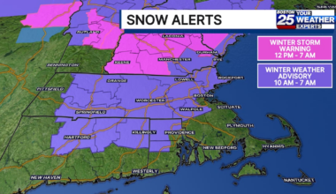 Winter weather advisory issued in parts of Massachusetts – Boston 25 News