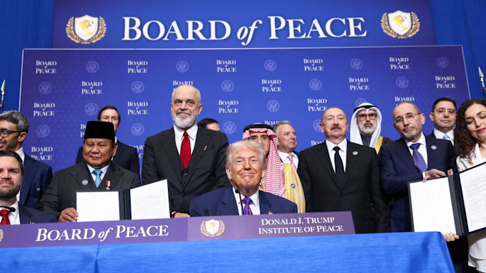 Donald Trump announces $10bn commitment to Board of Peace at inaugural meeting
