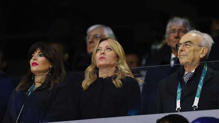 Giorgia Meloni hits out at ‘enemies of Italy’ after rail sabotage and Olympic protests