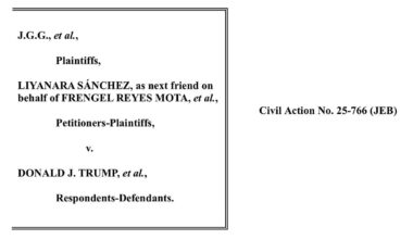 Judge Boasberg’s Most Recent Decision