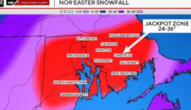 Where was the snowfall jackpot zone in Massachusetts? Some stats from the Blizzard of 2026