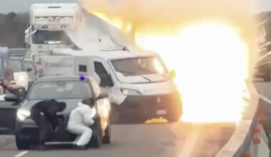 Armored Truck Heist Shuts Down Italian Highway With Shootout And Explosion