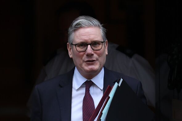 Keir Starmer departs Downing Street for PMQs in London