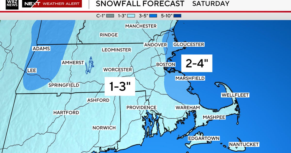 Maps show accumulating snow, possibly record-breaking cold in the Boston weather forecast this weekend