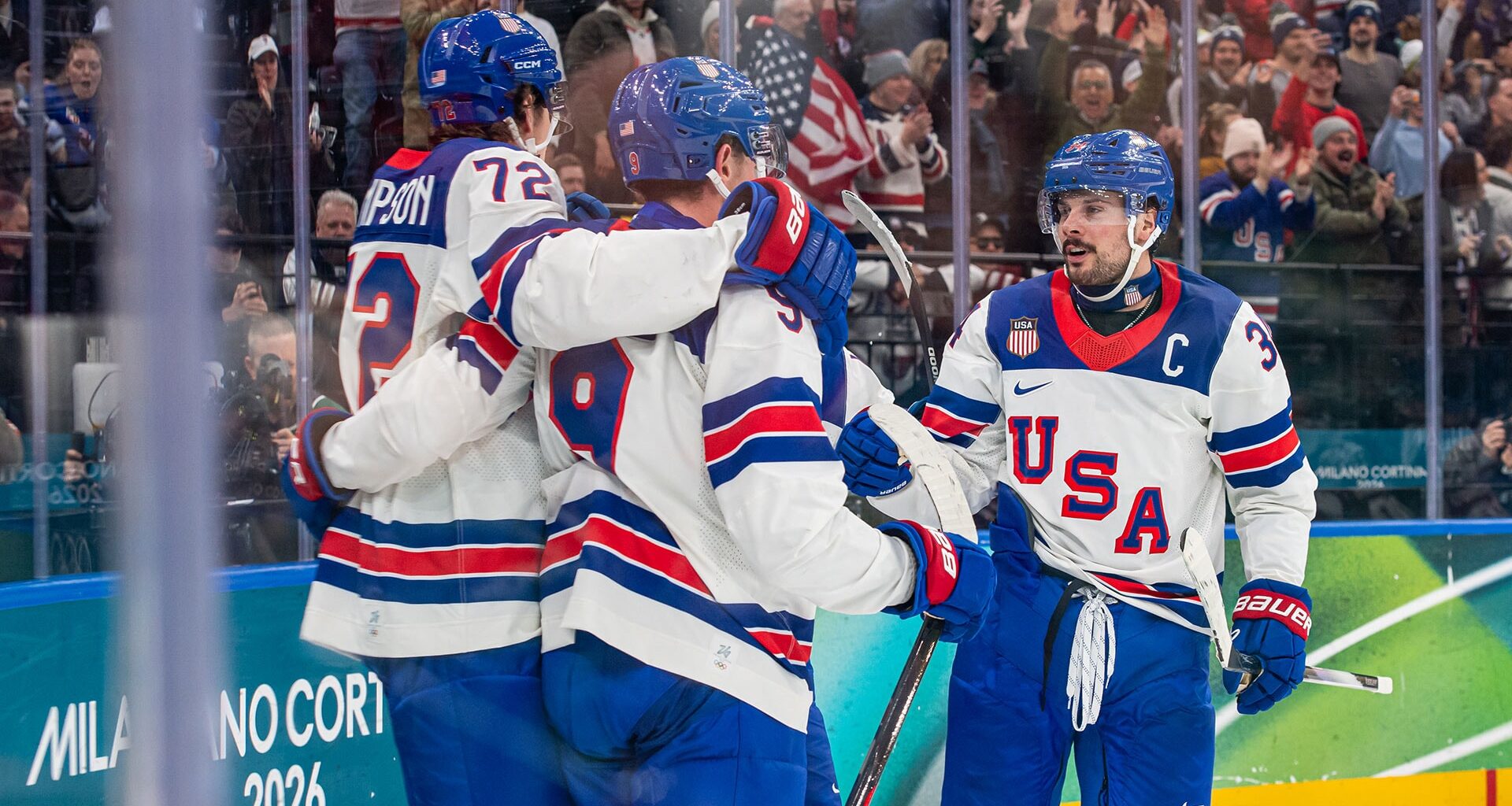 U.S. men's hockey puts on a clinic in Olympic opener over Latvia