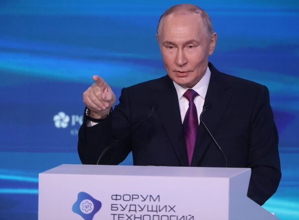 Russian President Vladimir Putin Attends The Future Technologies Forum