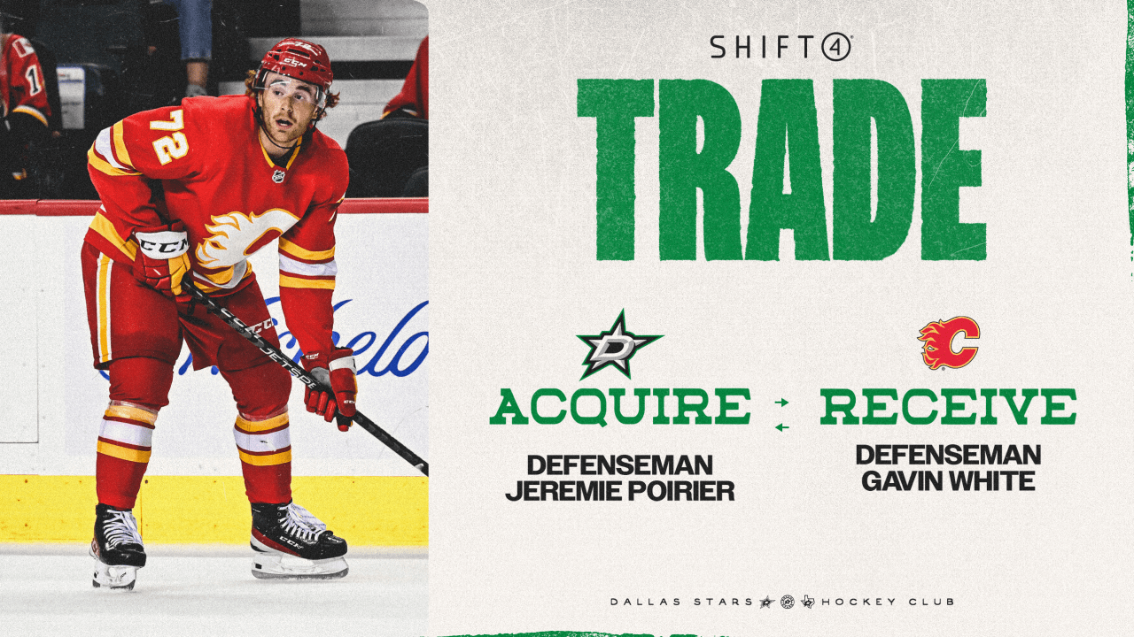 Dallas Stars acquire Jeremie Poirier in exchange for Gavin White