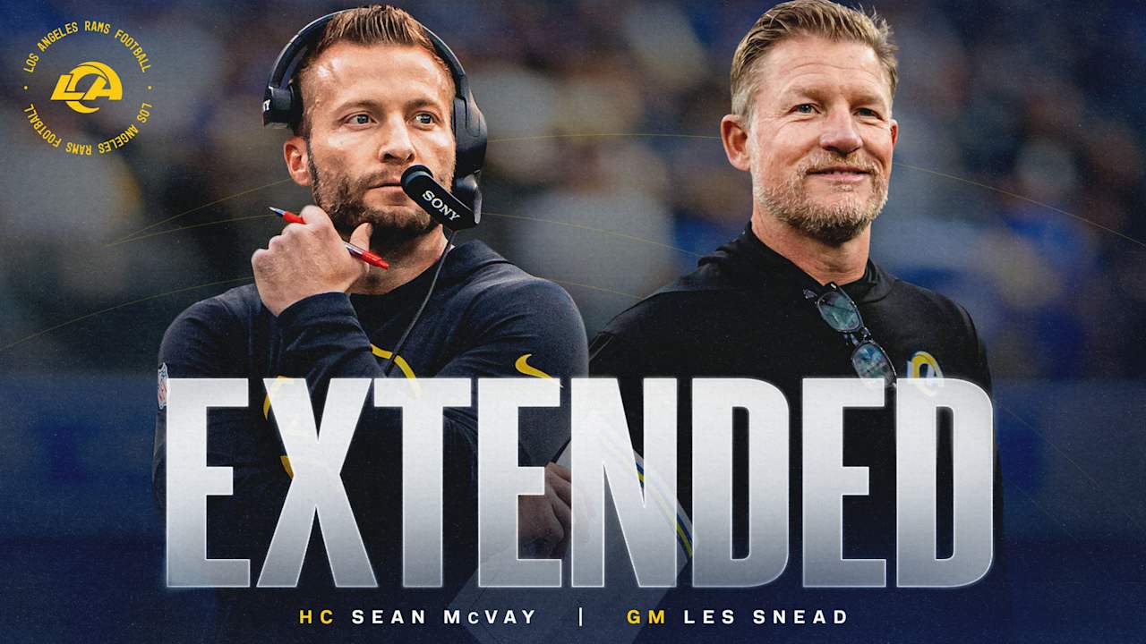 Rams sign general manager Les Snead and head coach Sean McVay to multi-year contract extensions