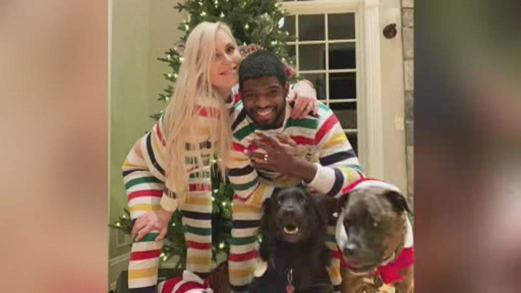 Click to play video: 'Lindsey Vonn proposes to P.K. Subban in Christmas surprise'