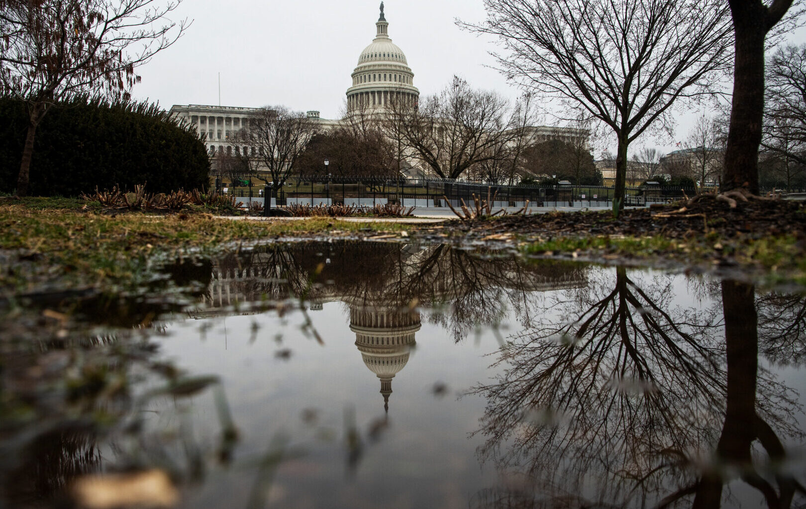 The West Front of the Capitol, seen here in 2021, is the side of the building that faces the National Mall.
