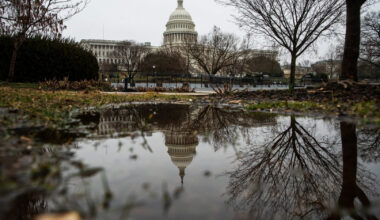 The West Front of the Capitol, seen here in 2021, is the side of the building that faces the National Mall.