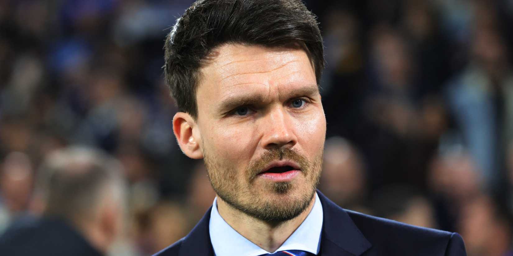 Rangers manager Danny Rohl looks on