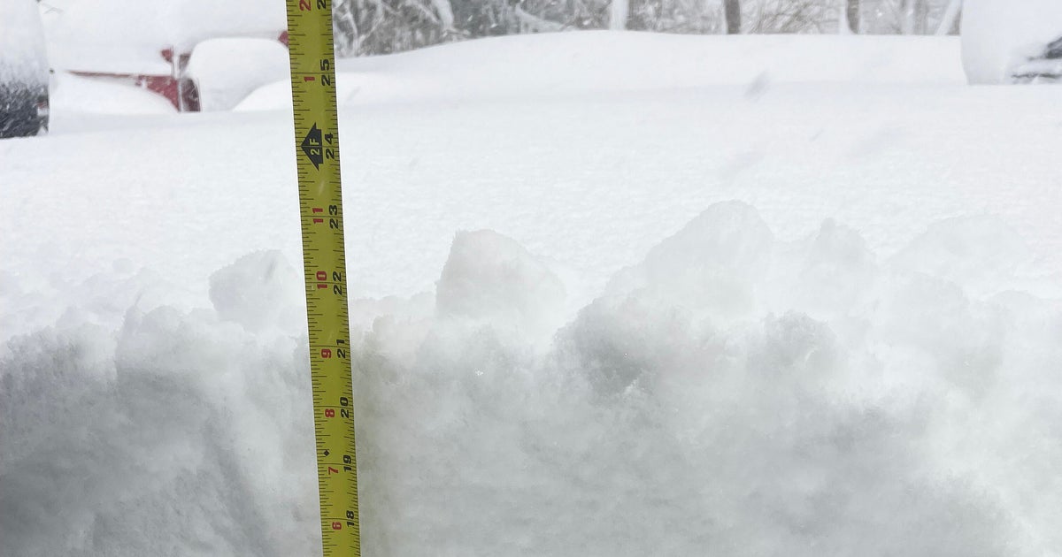 Snow totals in Boston and across Massachusetts from Blizzard of February 23, 2026