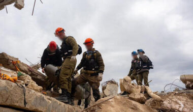 IDF drills in the heart of destruction