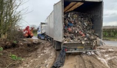 Two arrested after 999 construction fly-tipping call