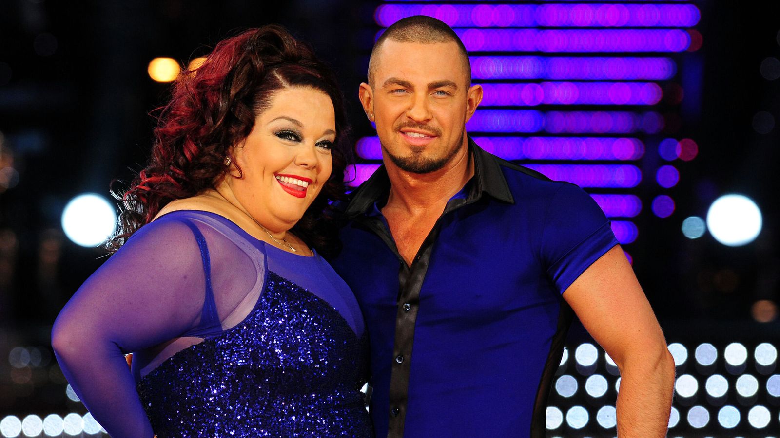 Robin Windsor with Strictly co-star Lisa Riley. Pic: PA