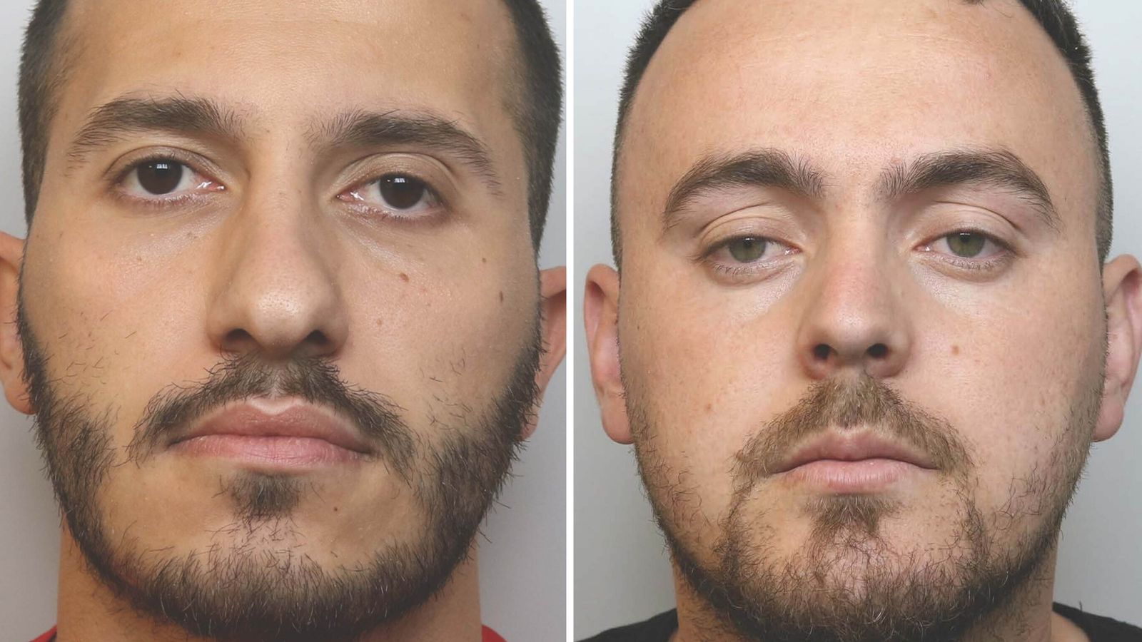 Denis Puka, 28, and Erisjan Laska, 29,  equipped themselves with masks, tools and walkie-talkies to commit a spree of break-ins. Pic: PA