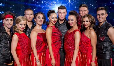 Kerri-Anne Donaldson (fourth from left) performed on BGT in 2014 as part of dance group Kings and Queens. Pic: Tom Dymond/Thames/Shutterstock