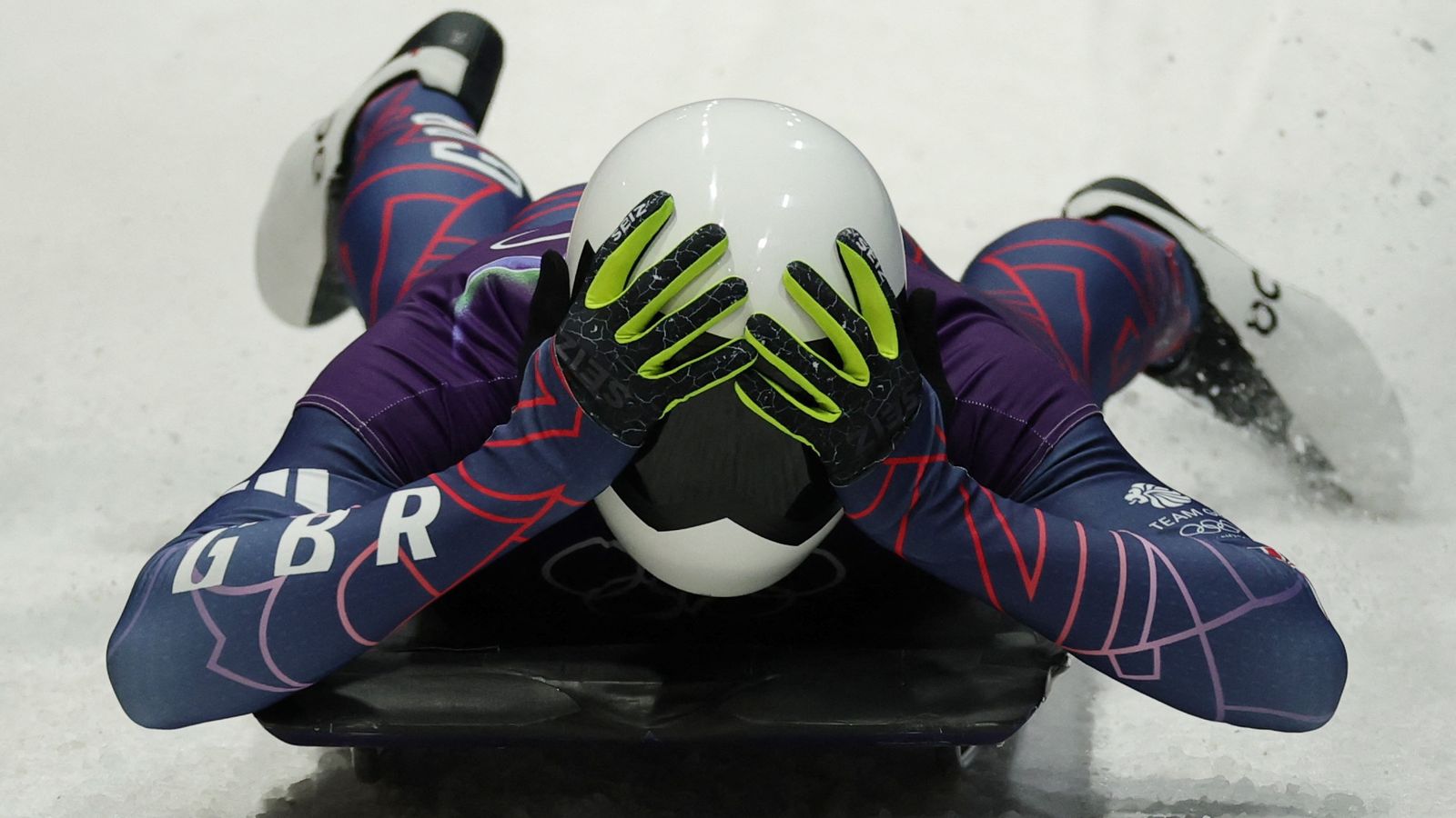 Matt Weston after winning his gold medal. Pic: Reuters